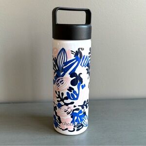 Cheeky Go Insulated Stainless Steel Water Bottle 20oz- Purple Pink Floral